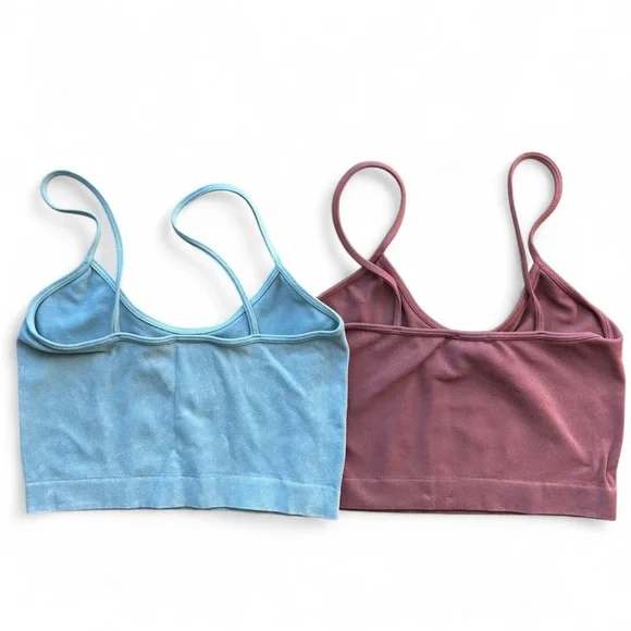 Women's Light Blue and Burgundy Camis - Picture 4 of 7